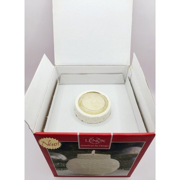 Lenox Ornamental Glow Winter Votive Holder With Damask & Deer Design 4" Tall - Picture 8 of 8